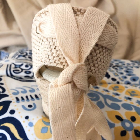 Ankle Tie Espadrille Wedges - Picture 7 of 9